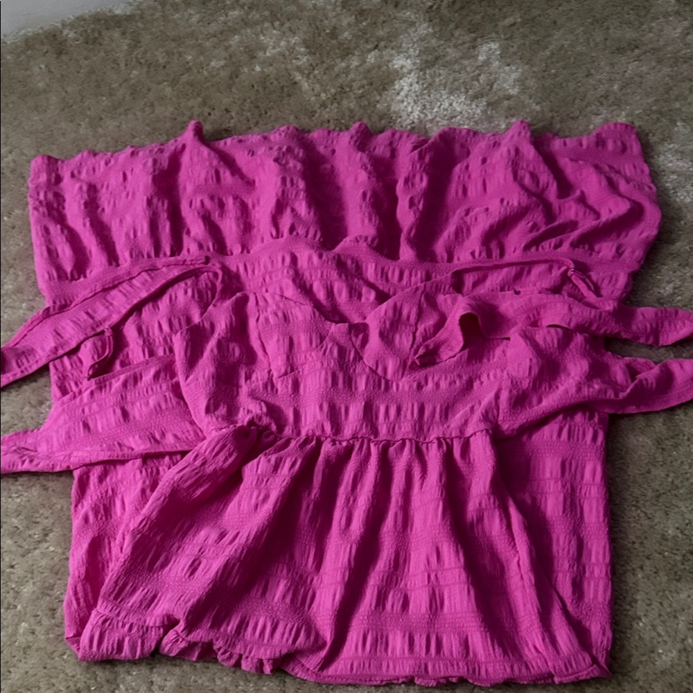 Vibrant Pink Textured Dress